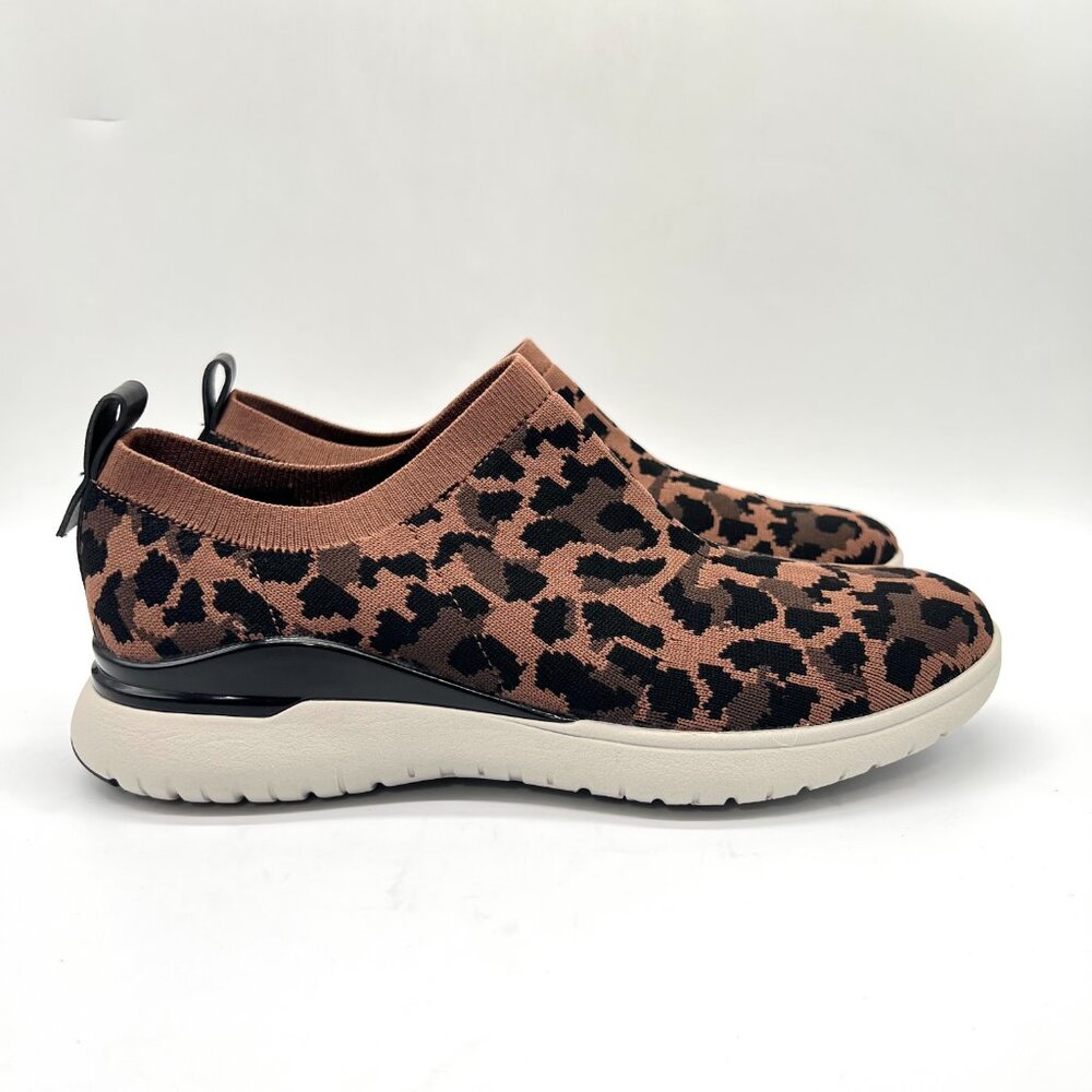 Rockport Size 7.5 7.5M‎ Total Motion Leopard Knit Slip On Comfort Sneakers Shoes